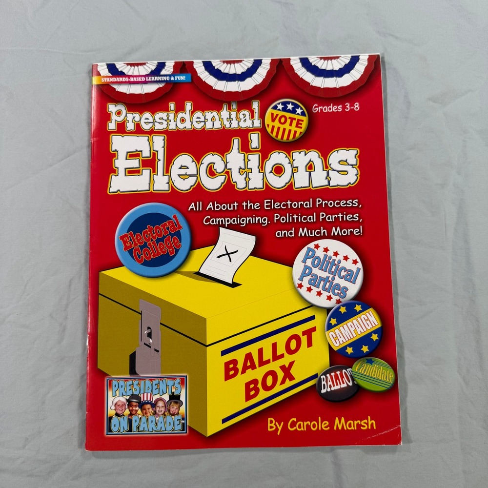 Presidential Elections Carole Marsh Gallopade Educational Book Grades 3-8 Civics